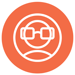 Image of the Face Props for Books icon that allows readers to 'wear' face props.