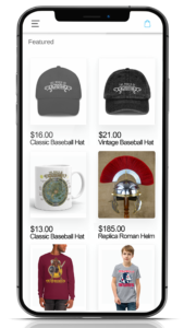 Image of the eCommerce functionality built into the Xperience Books app.